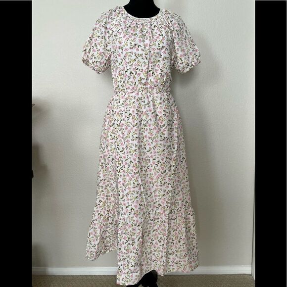 NWT J.Crew Side-Cutout Poplin Dress - Picture 1 of 13
